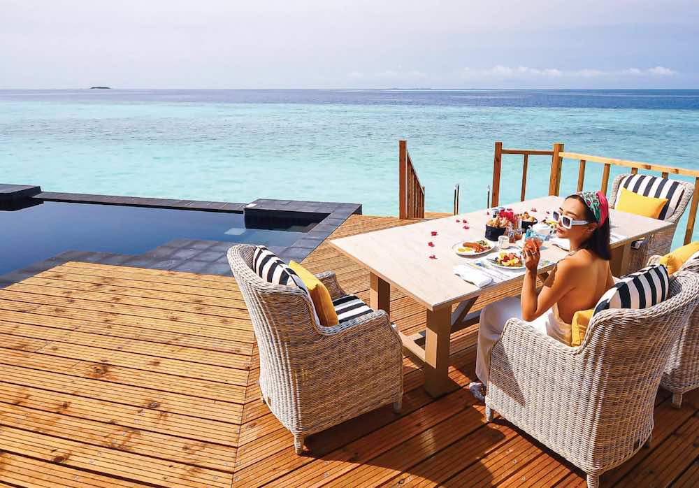 Two-Bedroom Water Villa with Pool at SAii Lagoon Maldives, Curio Collection by Hilton, view 3